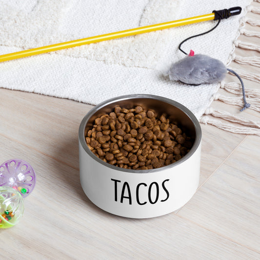 Tacos & Tequila Cat Food Bowls