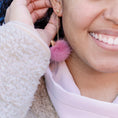 Load image into Gallery viewer, Persian Cat Pom Pom Earrings