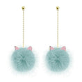 Load image into Gallery viewer, Persian Cat Pom Pom Earrings