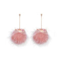 Load image into Gallery viewer, Persian Cat Pom Pom Earrings
