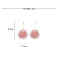 Load image into Gallery viewer, Persian Cat Pom Pom Earrings