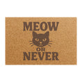 Load image into Gallery viewer, Doormat - Meow or Never Cat Lovers Welcome Mat
