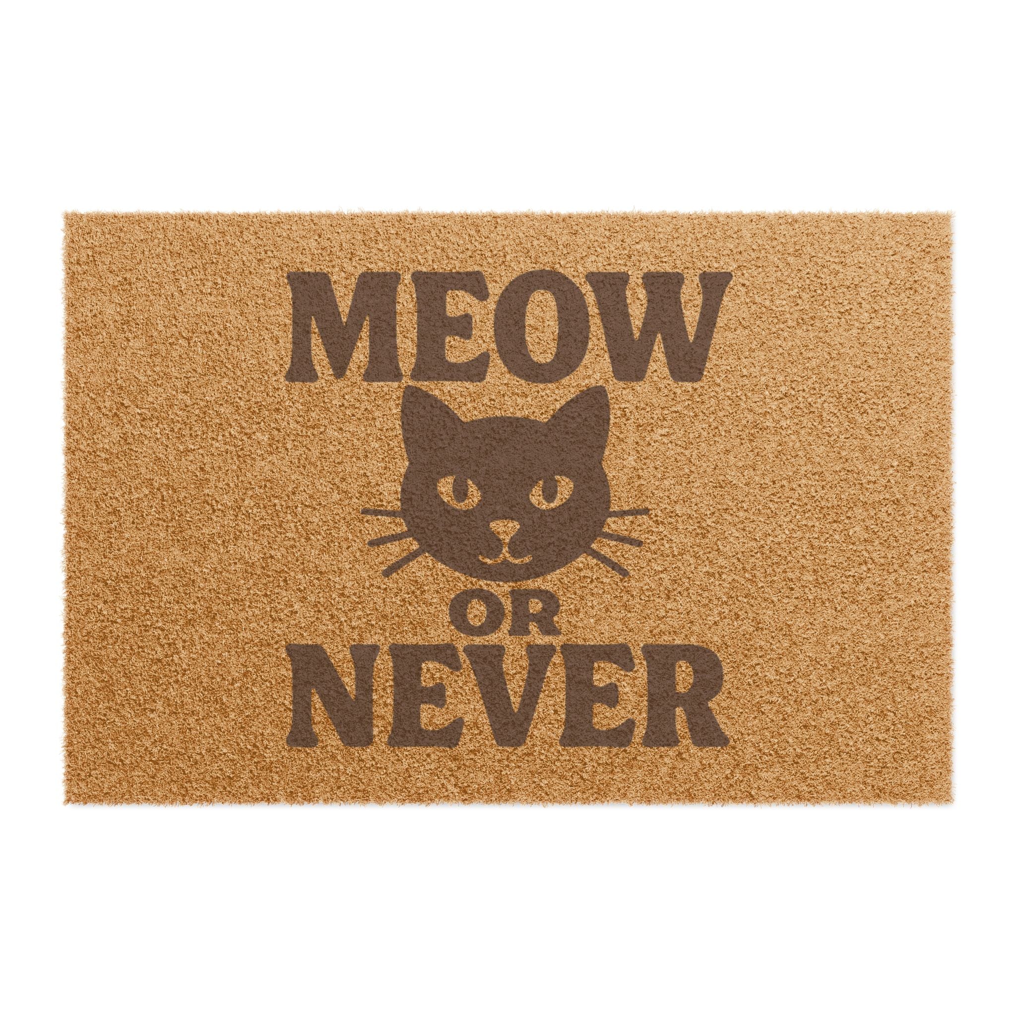Doormat - Meow or Never Cat Lovers Welcome Mat