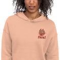Load image into Gallery viewer, Crop Feral Hoodie Embroidered
