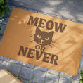 Load image into Gallery viewer, Doormat - Meow or Never Cat Lovers Welcome Mat
