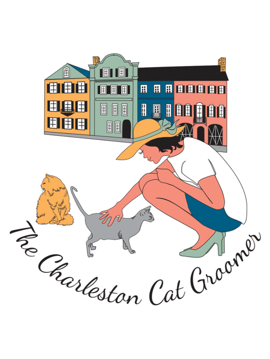 The Charleston Cat Groomer Sticker