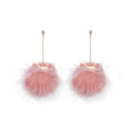 Load image into Gallery viewer, Persian Cat Pom Pom Earrings
